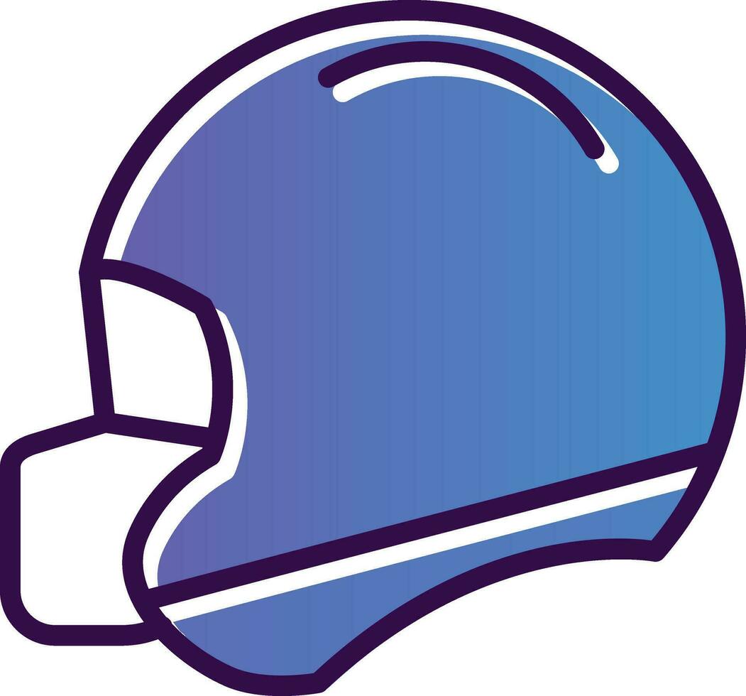 Football helmet Vector Icon Design