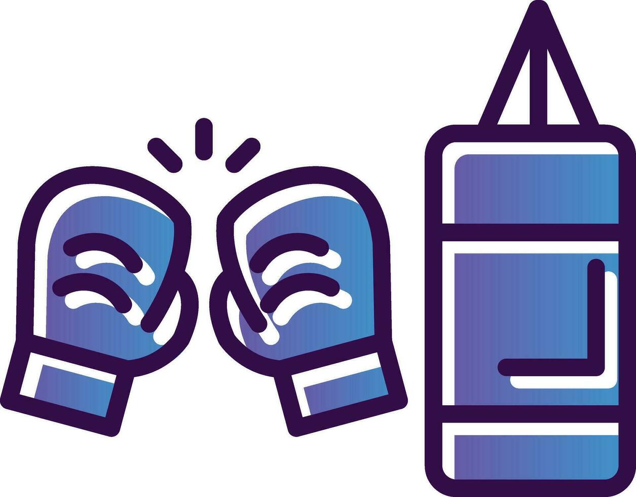 diseño de icono de vector de boxeo