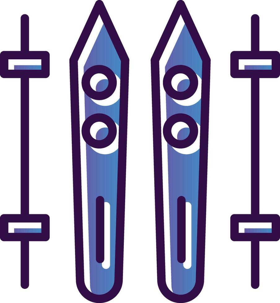 Ski Vector Icon Design