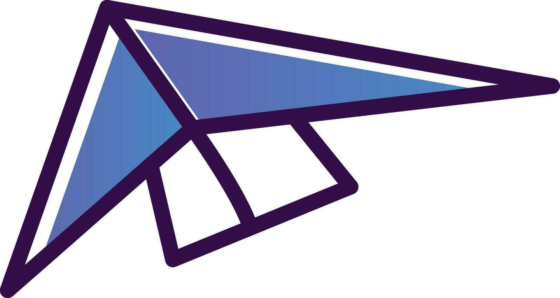 Hang gliding Vector Icon Design