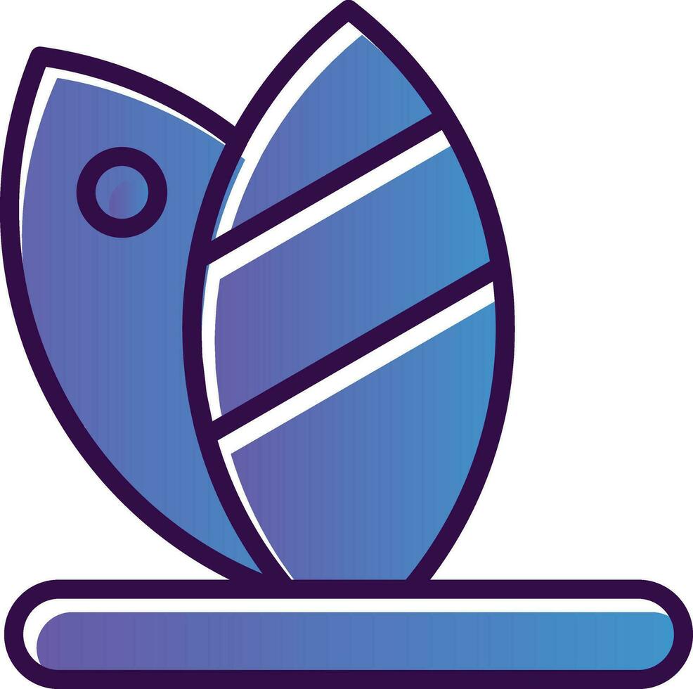 Surfboard Vector Icon Design