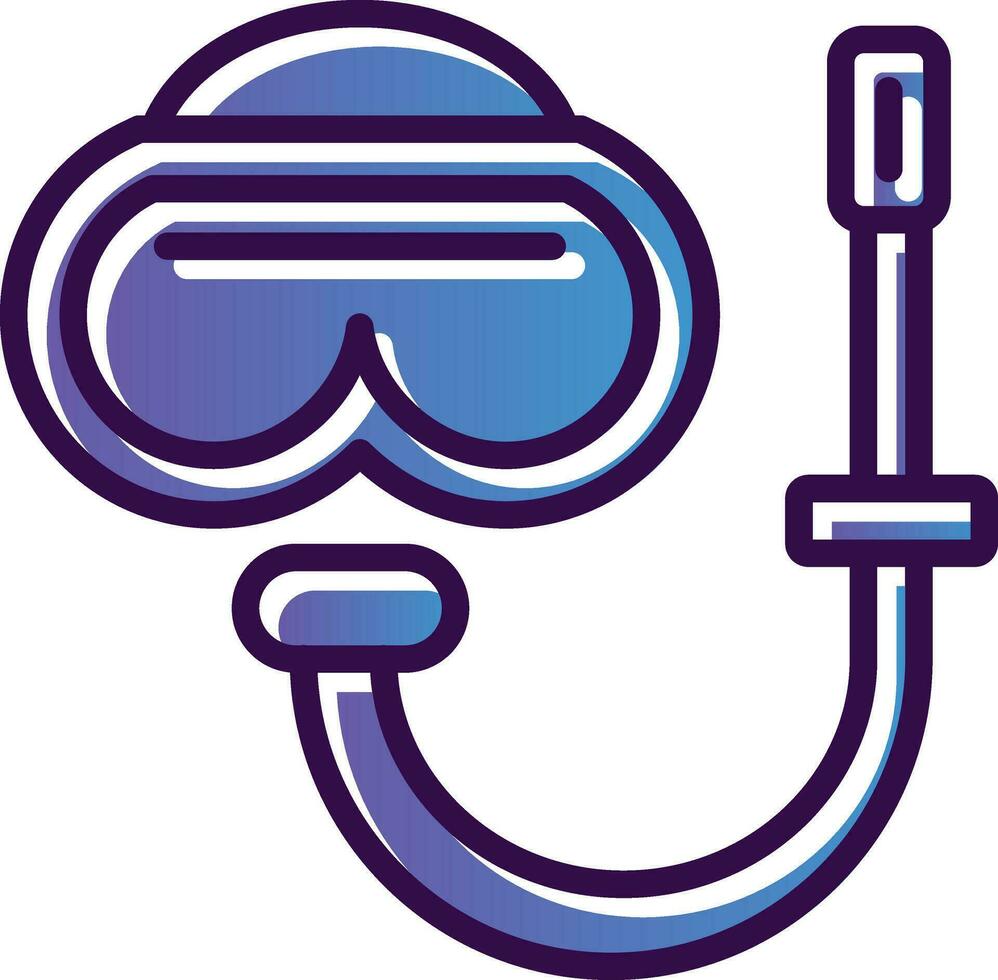 Snorkel gear Vector Icon Design