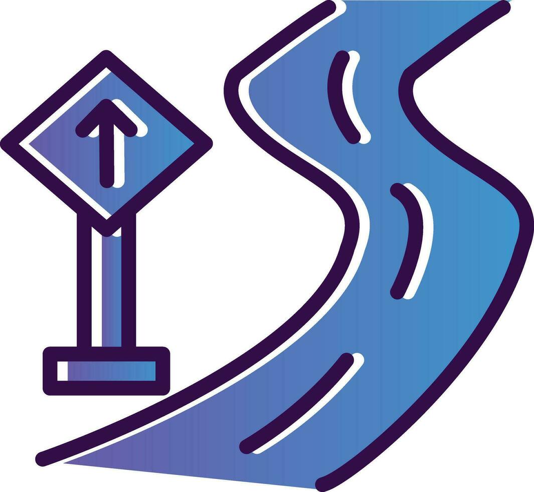 Road sign Vector Icon Design