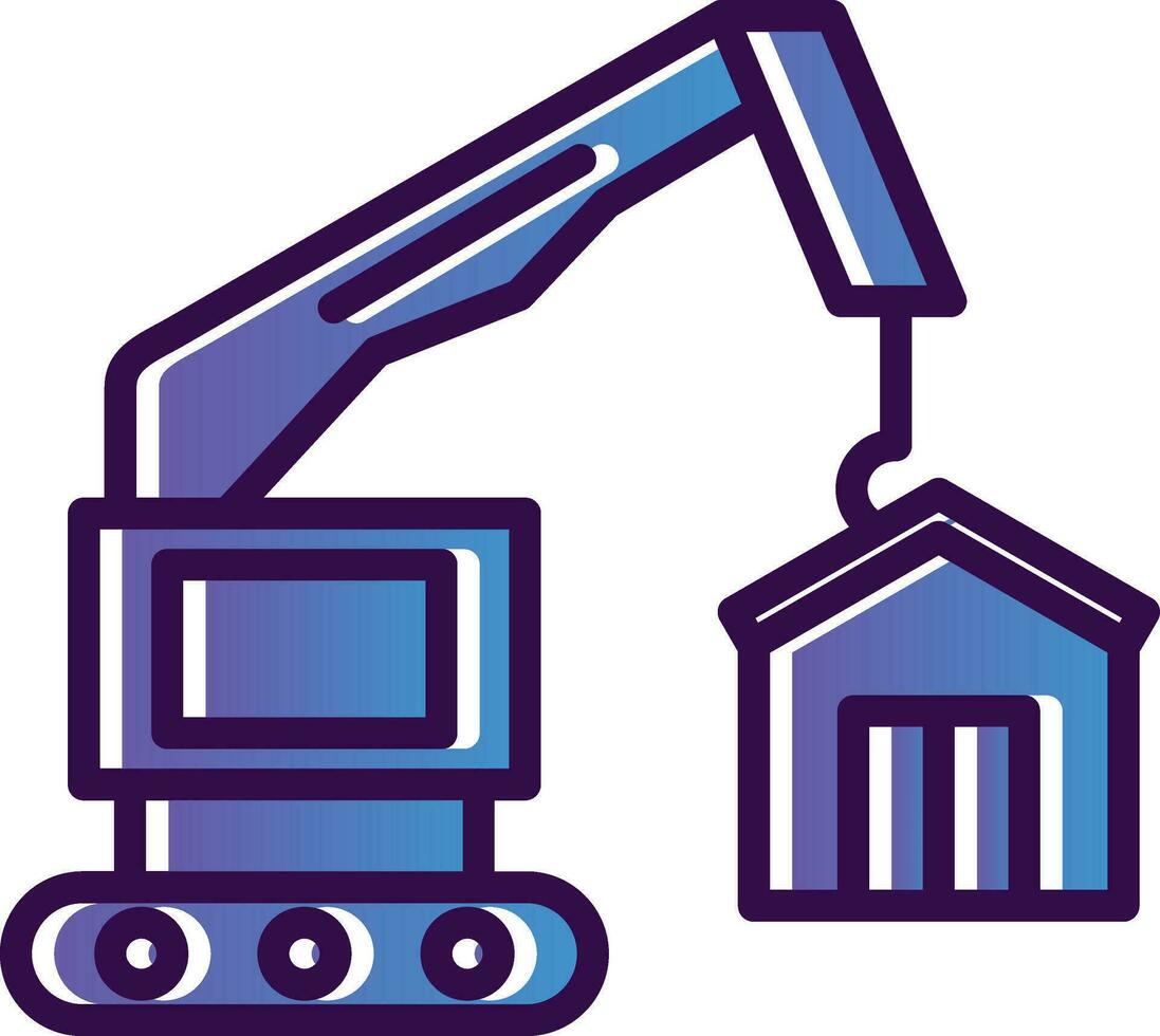 Construction site Vector Icon Design