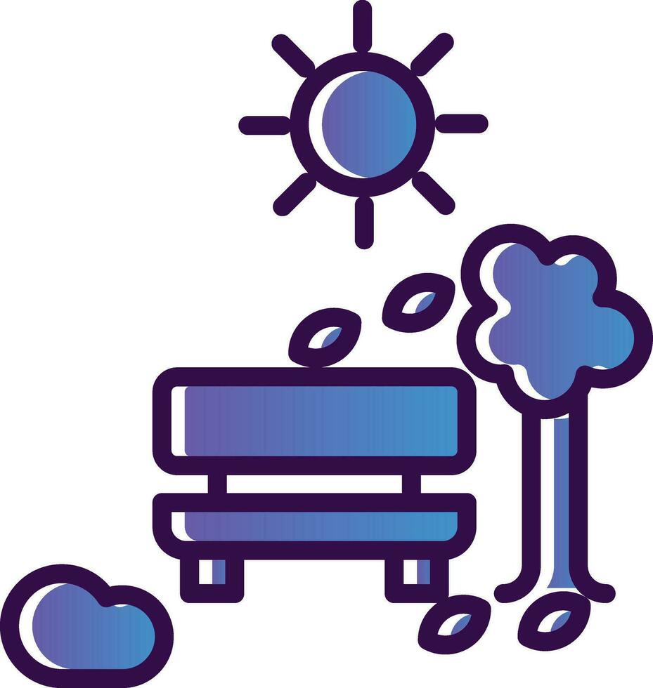 Bench Vector Icon Design