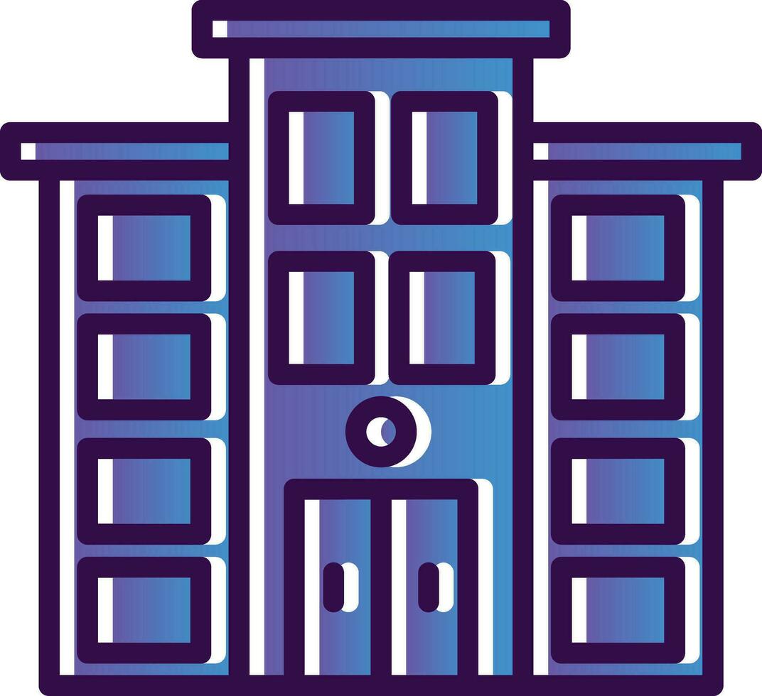 Townhouse Vector Icon Design