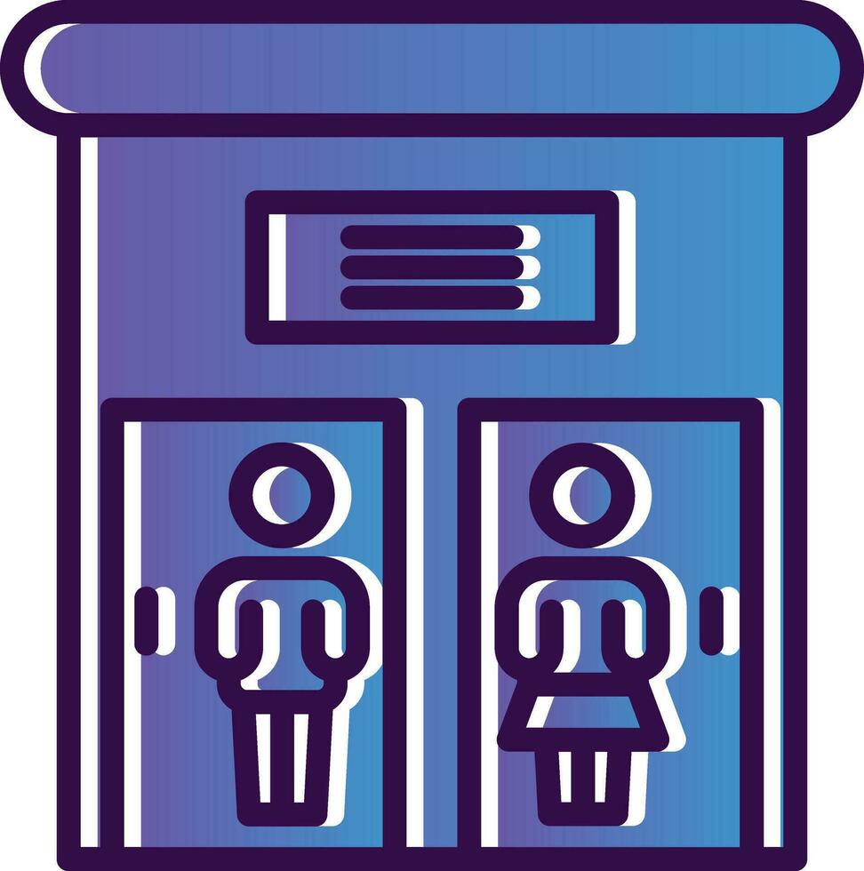 Public toilet Vector Icon Design