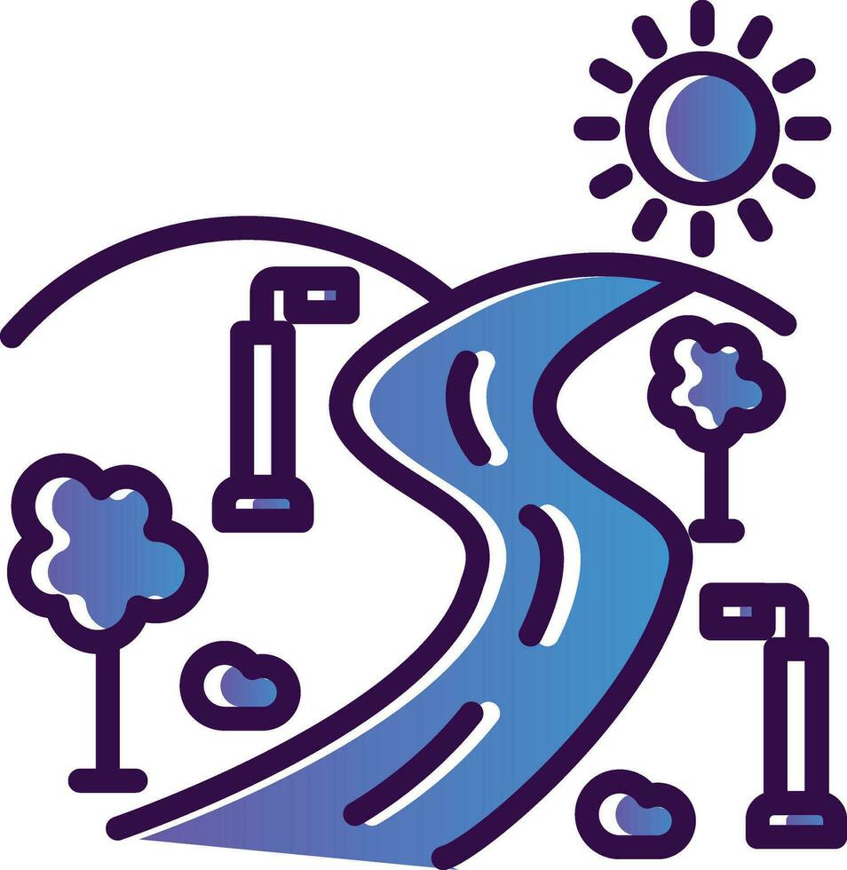 Street light Vector Icon Design