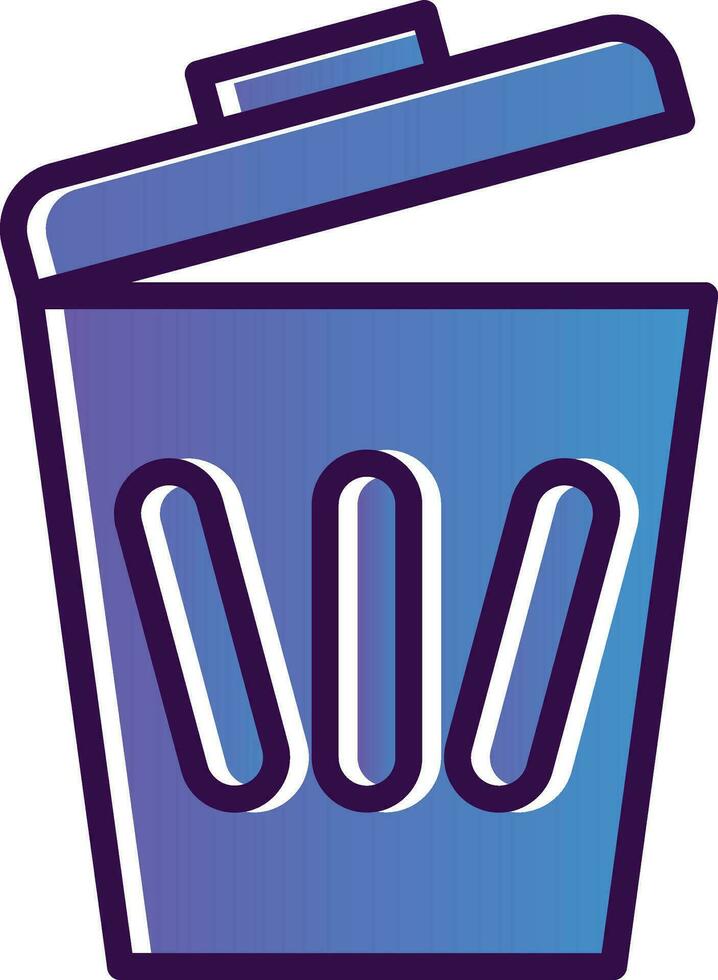 Trash can Vector Icon Design