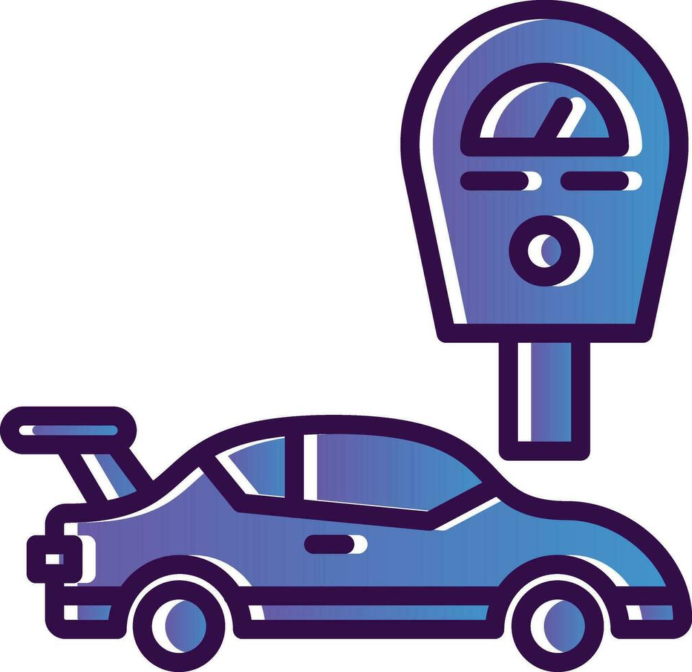 Parking meter Vector Icon Design