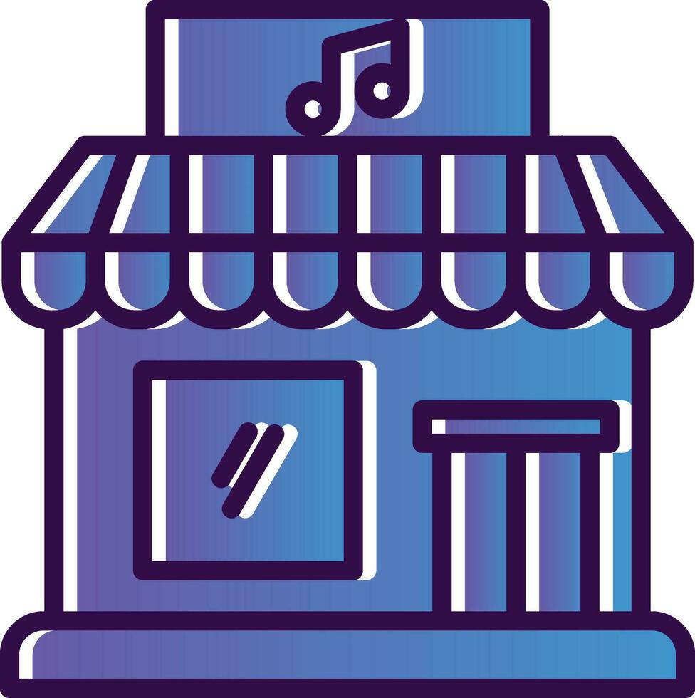 Music shop Vector Icon Design