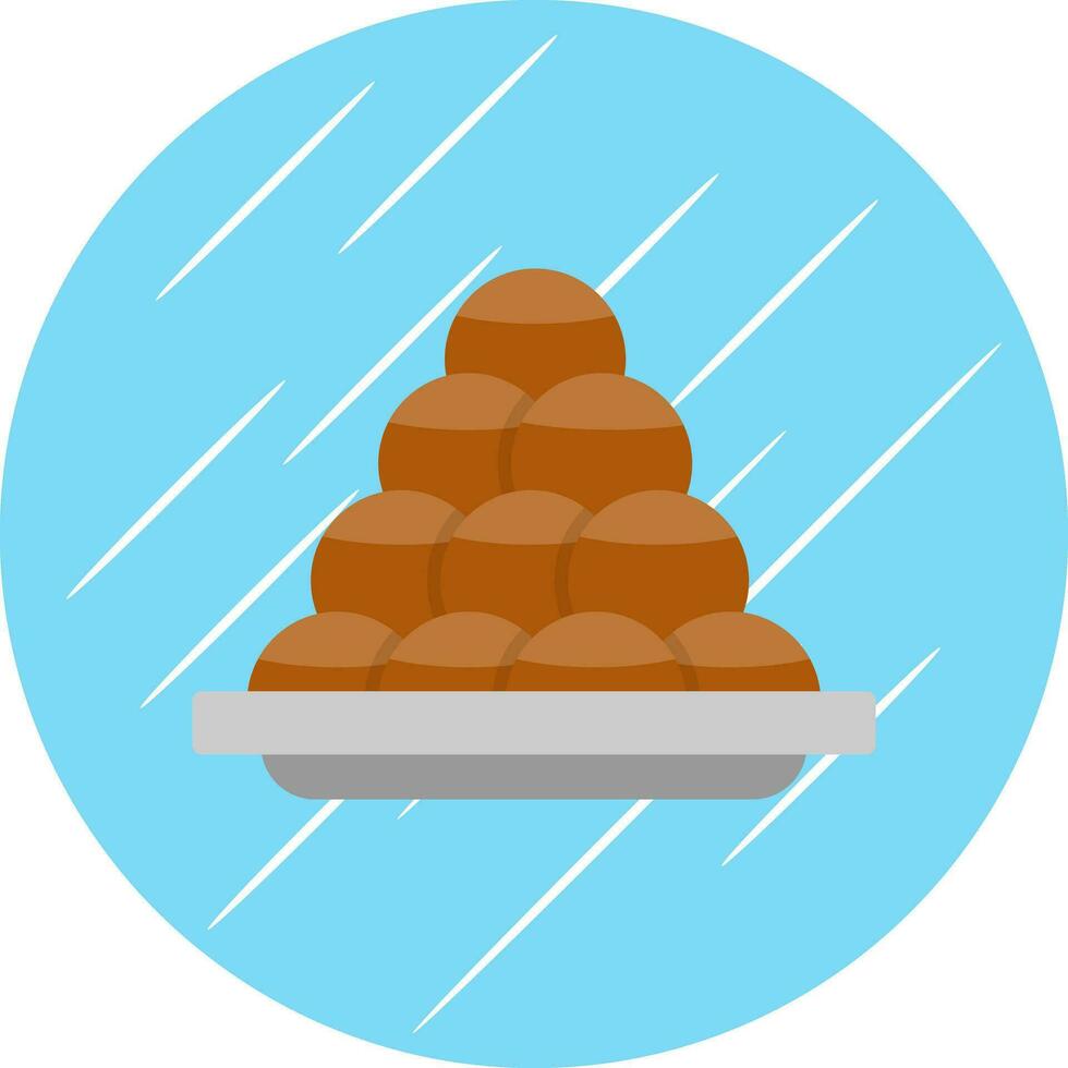 Oliebollen Vector Icon Design