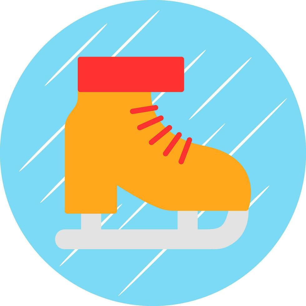 Ice skate Vector Icon Design