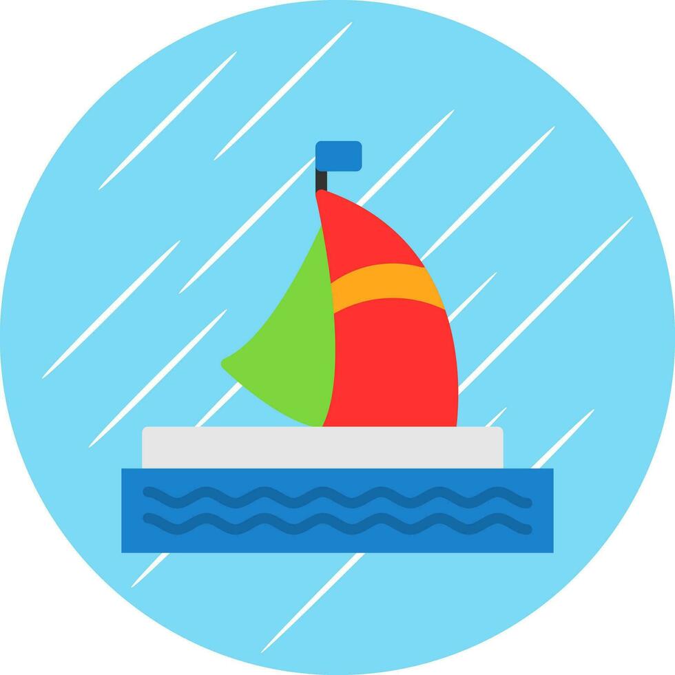 Houseboat Vector Icon Design