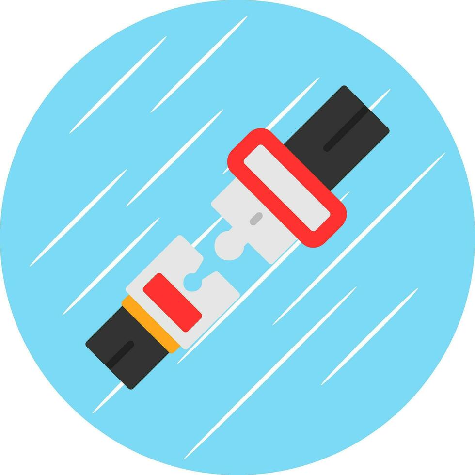 Seatbelt Vector Icon Design