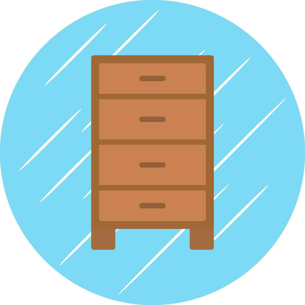 Chest of drawers Vector Icon Design