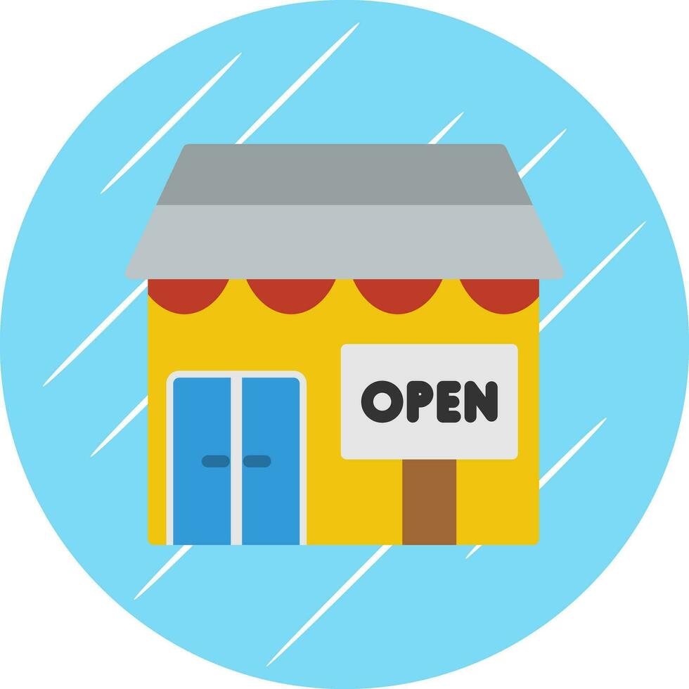 Opening shop Vector Icon Design