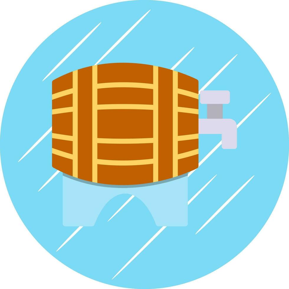 Beer keg Vector Icon Design