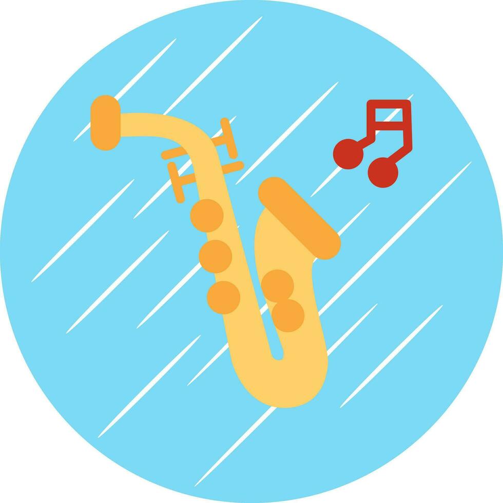 Saxophone Vector Icon Design