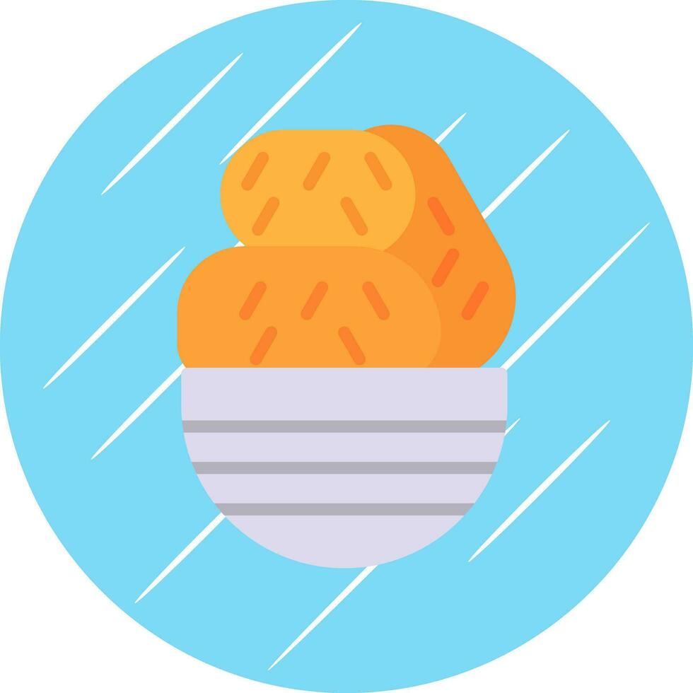 Croquette Vector Icon Design