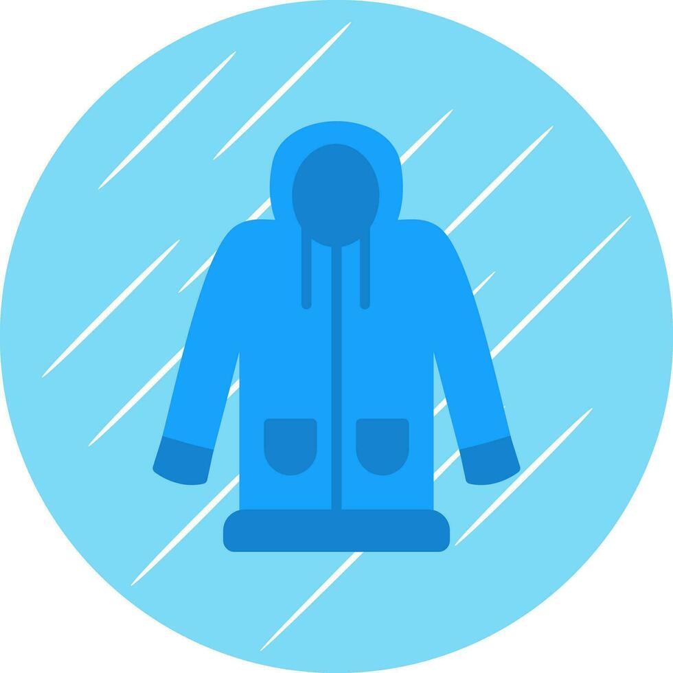 Raincoat Vector Icon Design