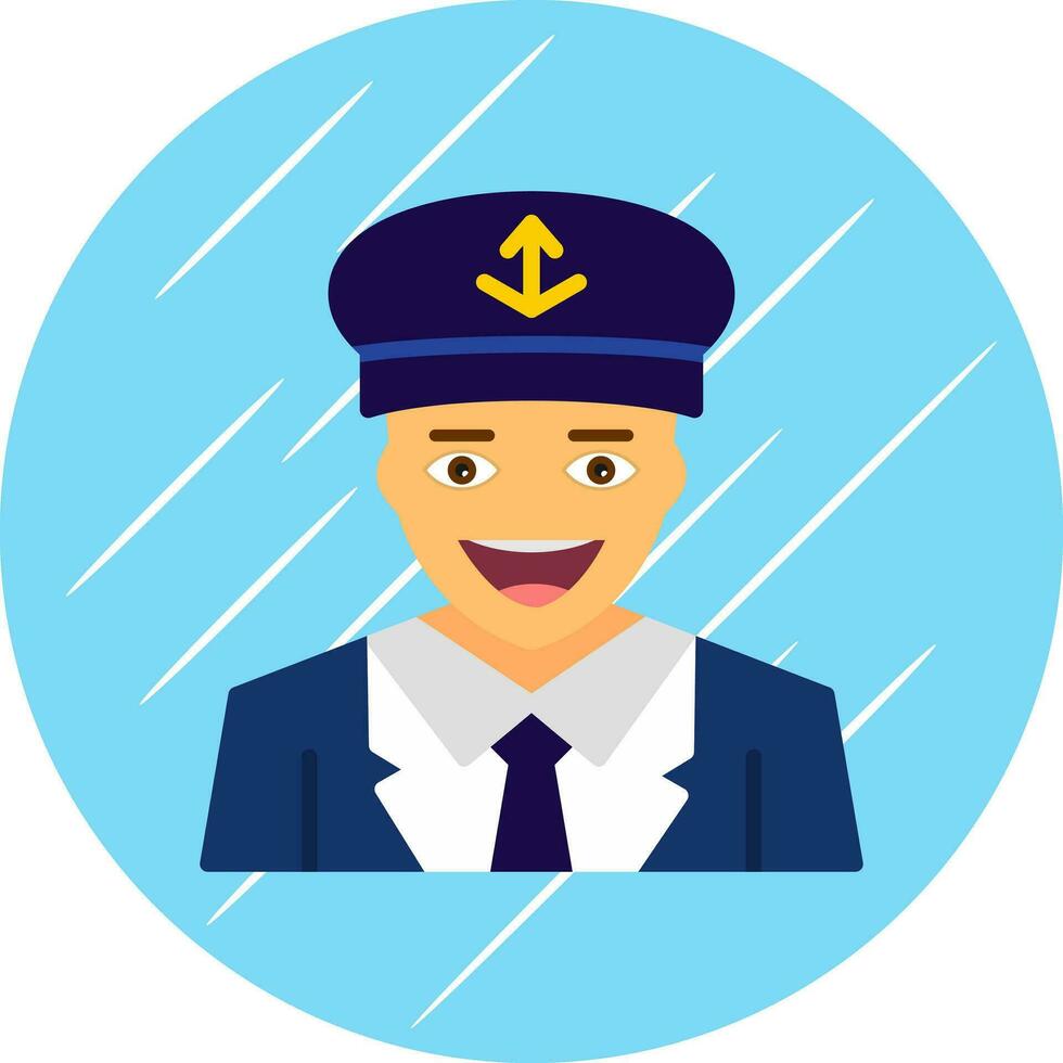 Captain Vector Icon Design