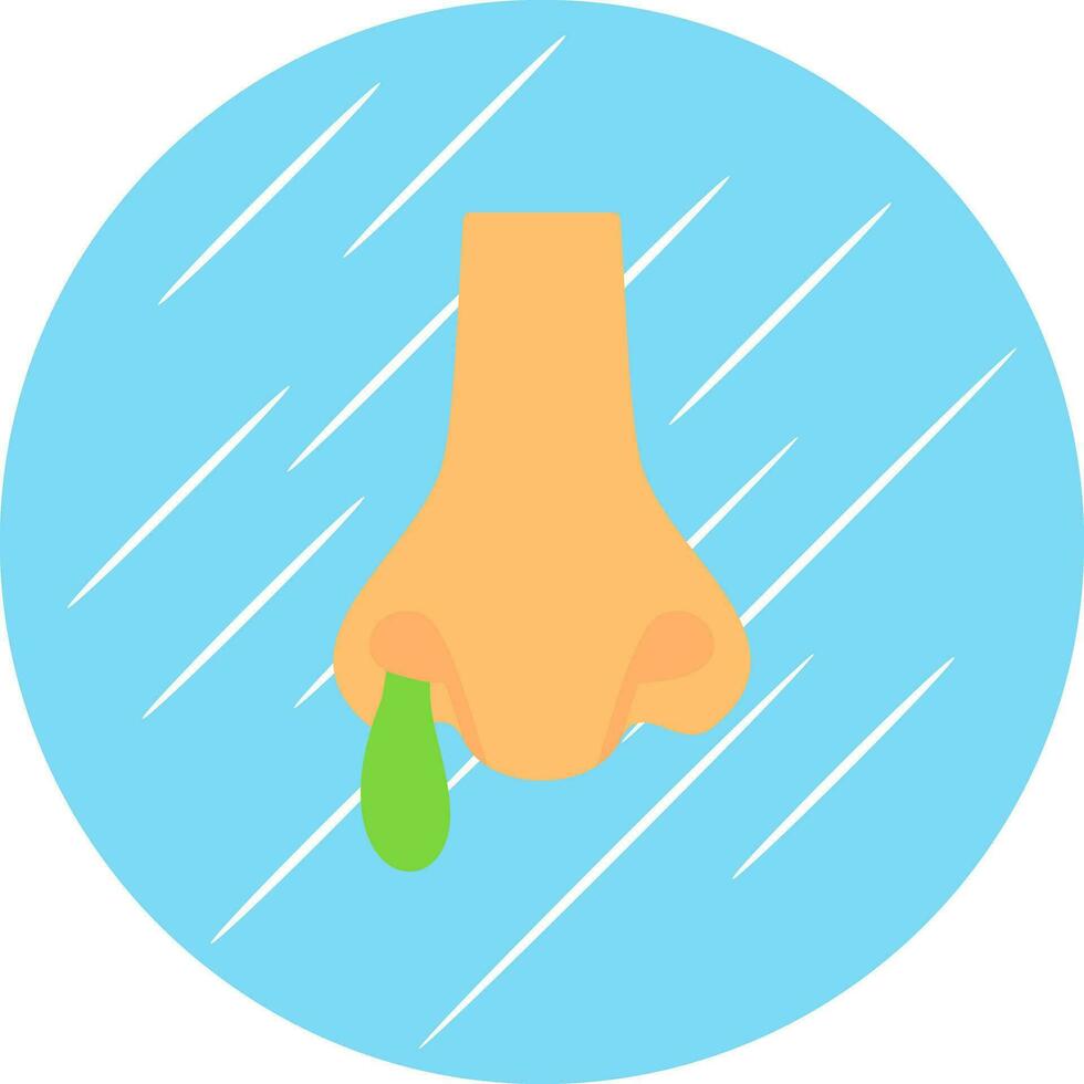 Runny nose Vector Icon Design