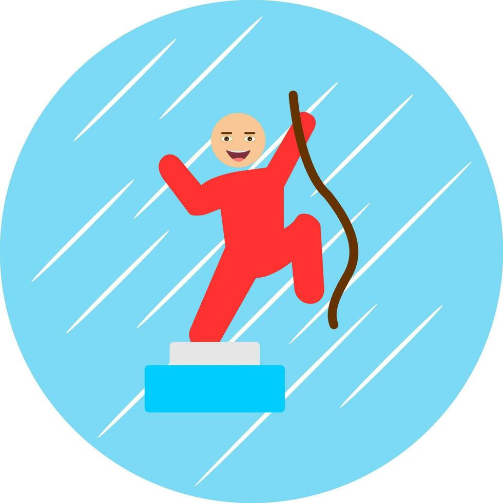 Climbing Vector Icon Design