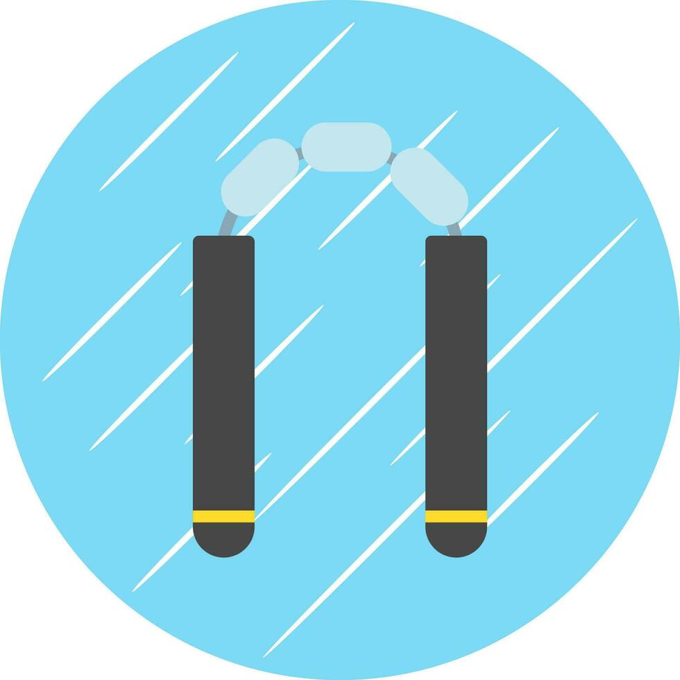 Nunchaku Vector Icon Design