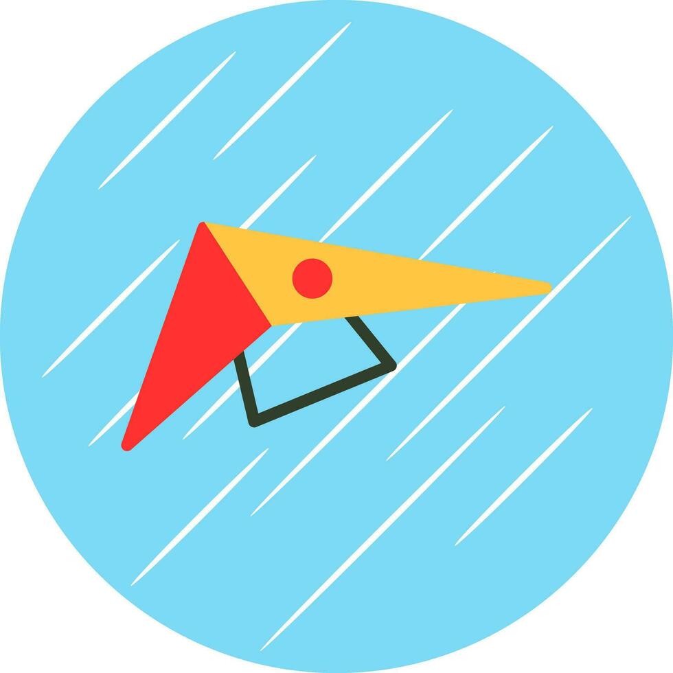 Hang gliding Vector Icon Design