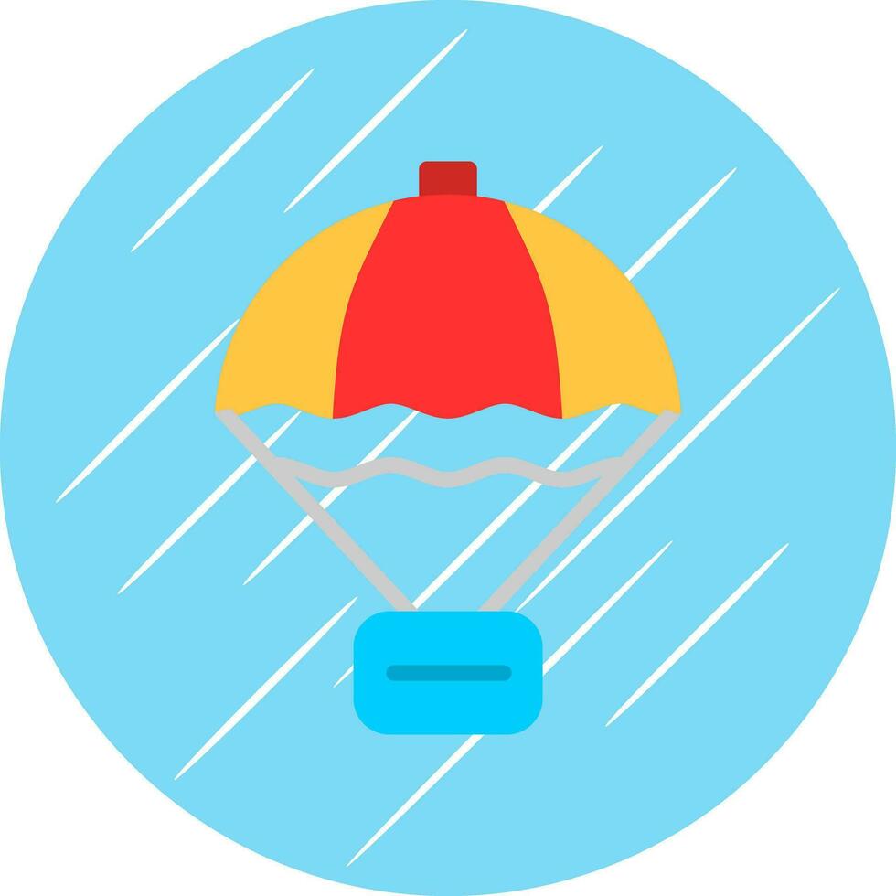 Parachute Vector Icon Design