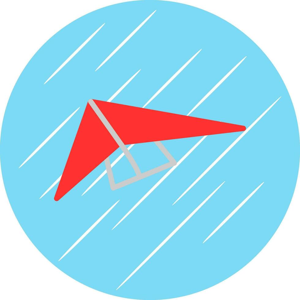 Hang gliding Vector Icon Design