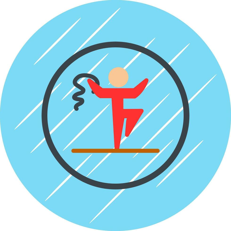 Rythmic gymnastics Vector Icon Design