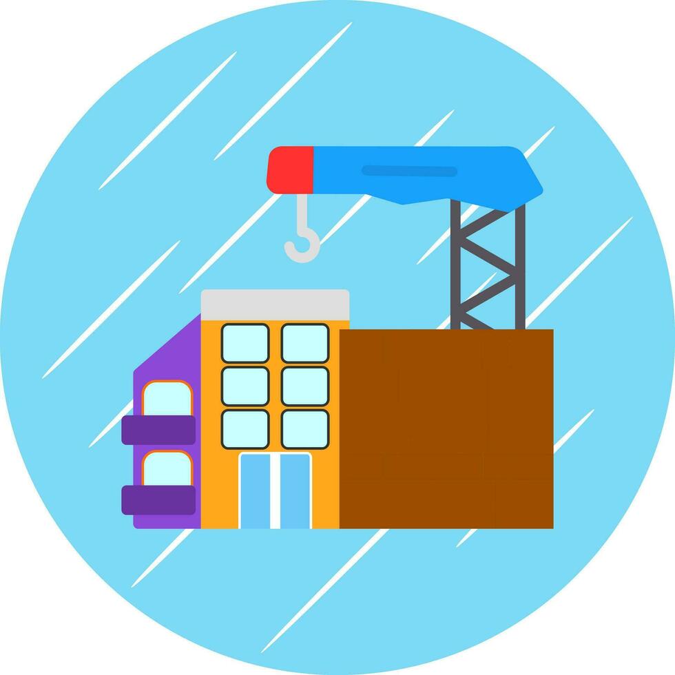 Construction site Vector Icon Design