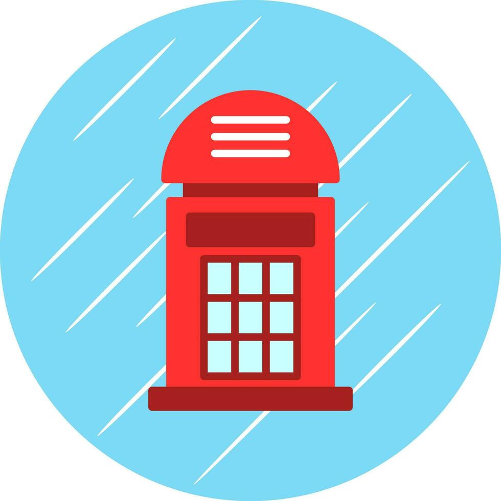 Phone booth Vector Icon Design