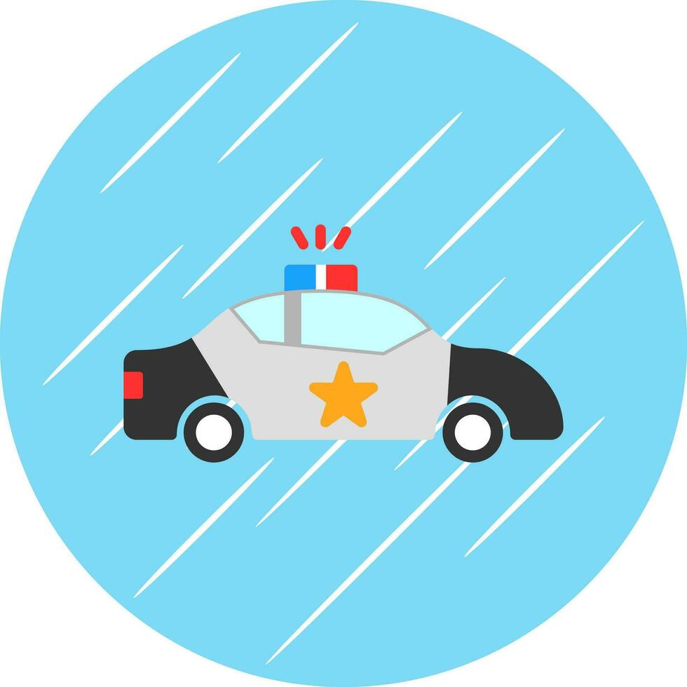 Police car Vector Icon Design