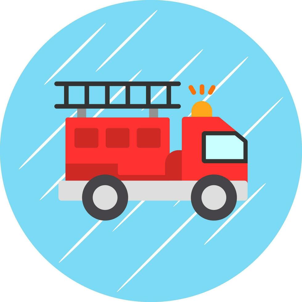 Firetruck Vector Icon Design