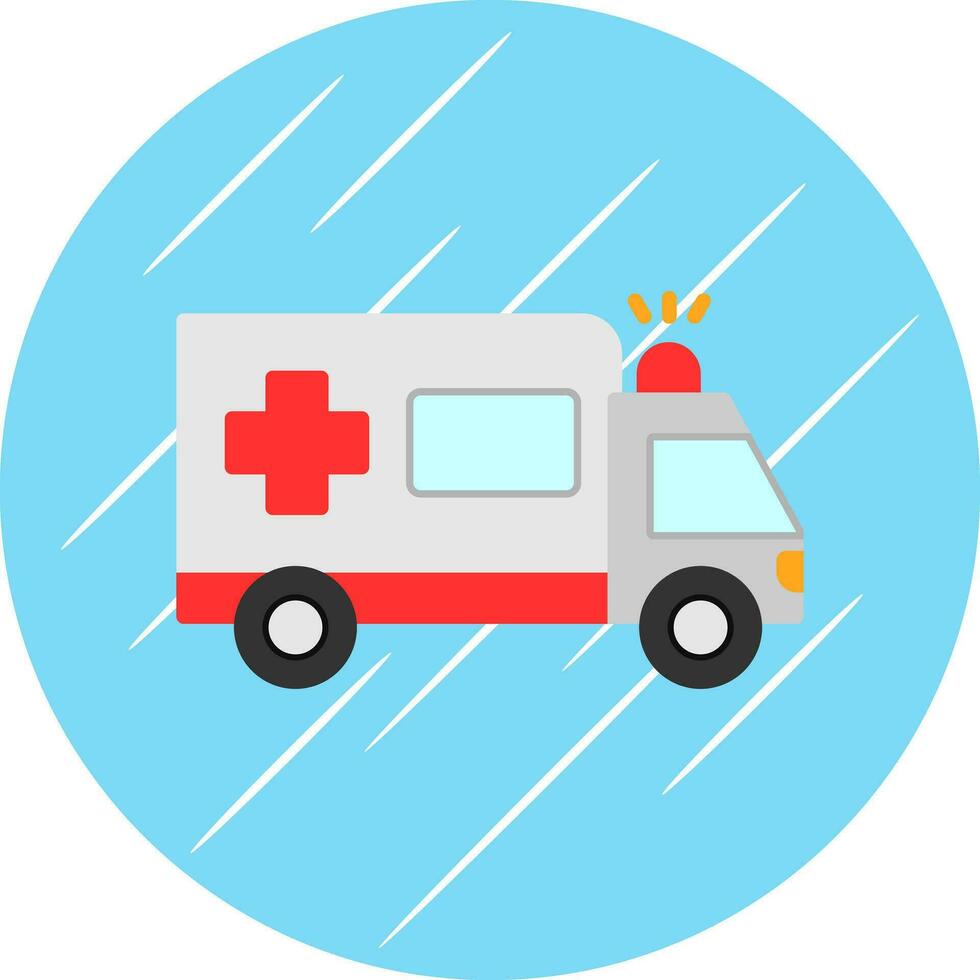 Ambulance Vector Icon Design