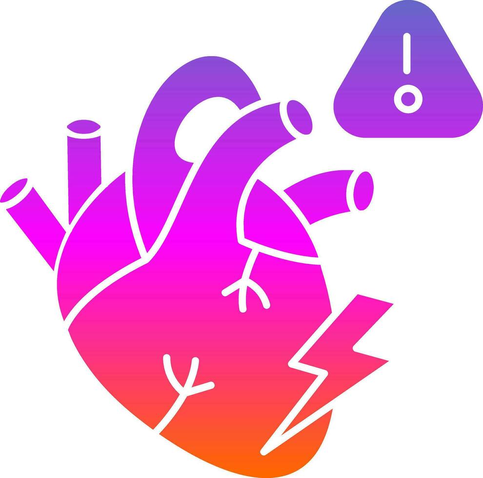 Heart attack Vector Icon Design