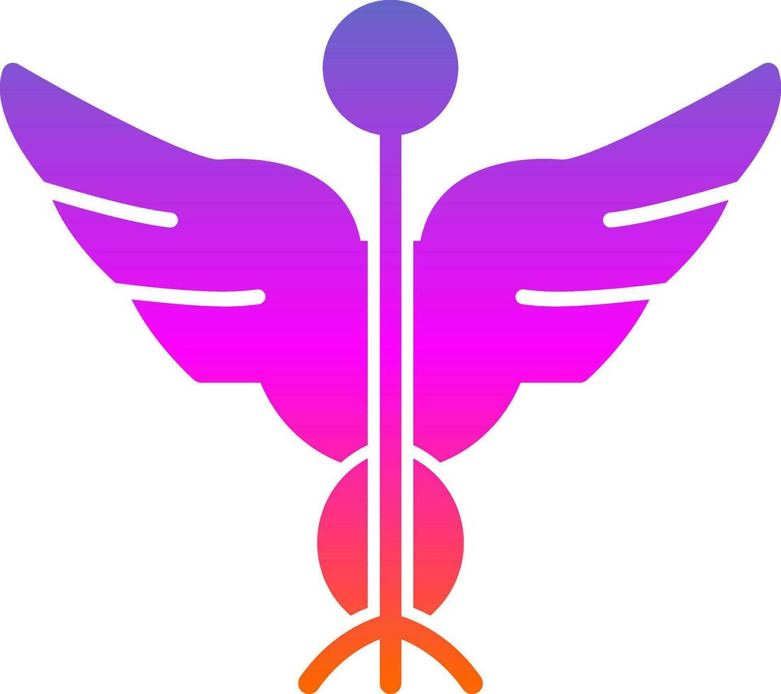Caduceus Vector Icon Design