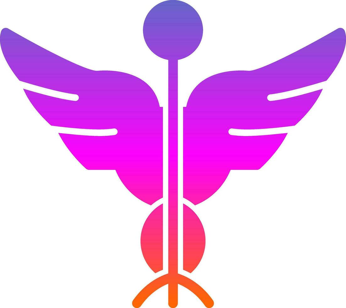 Caduceus Vector Icon Design