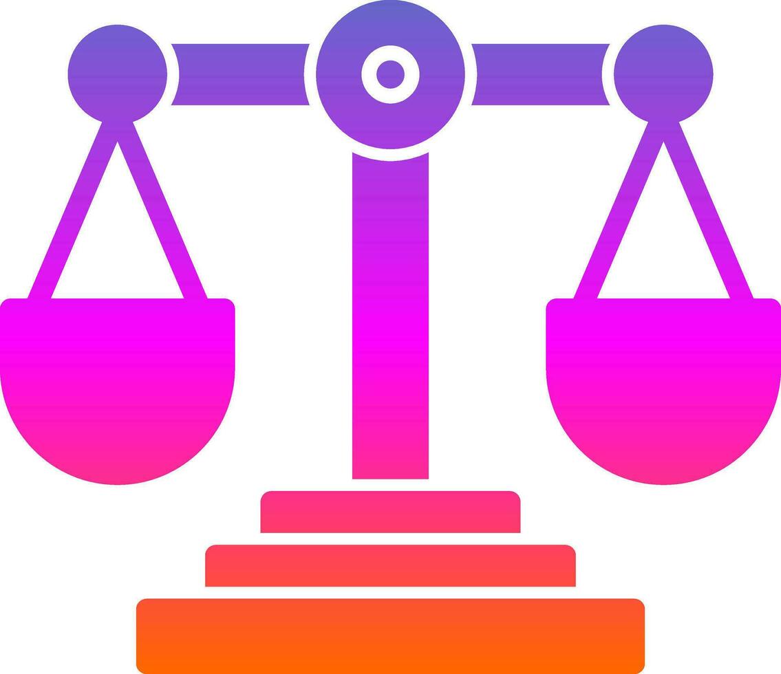 Justice Vector Icon Design