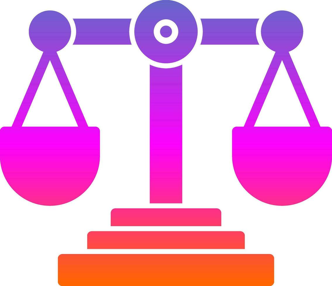 diseño de icono de vector de justicia