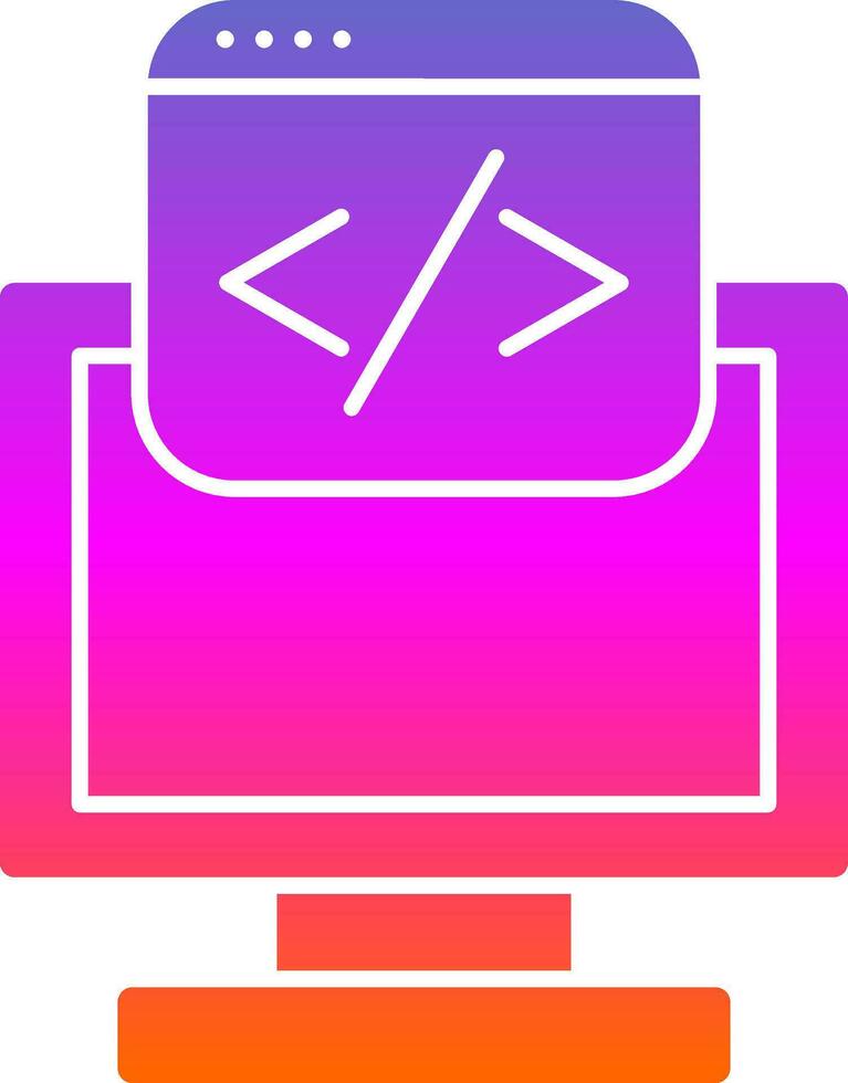 diseño de icono de vector de programación web