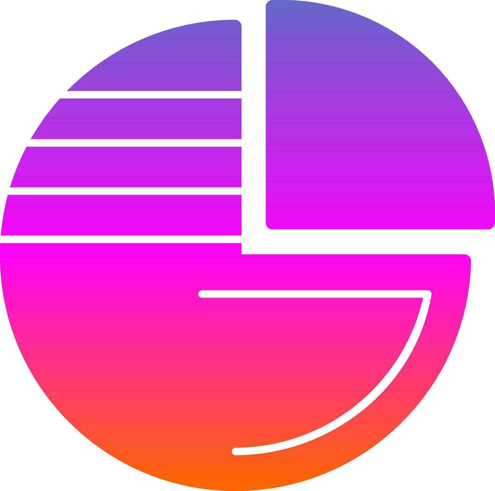 Pie chart Vector Icon Design