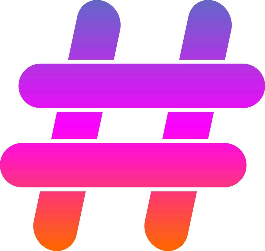 Hash tag Vector Icon Design