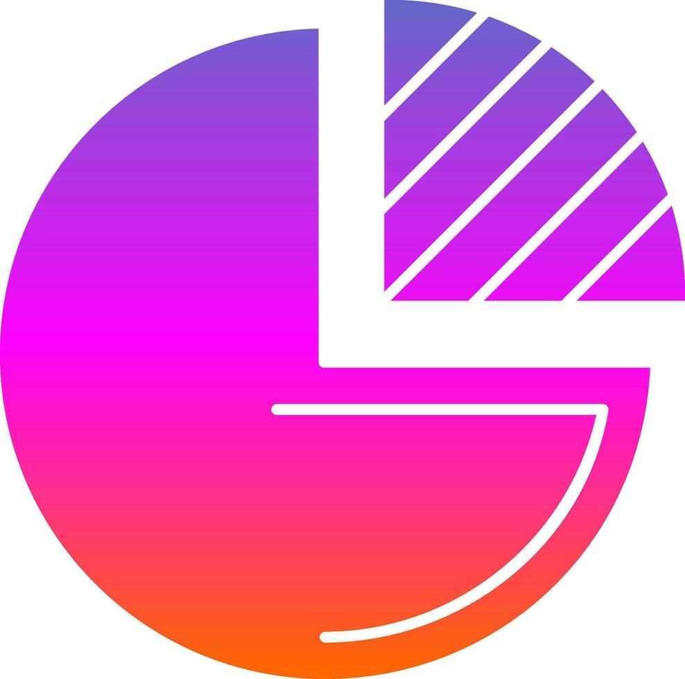 Pie chart Vector Icon Design