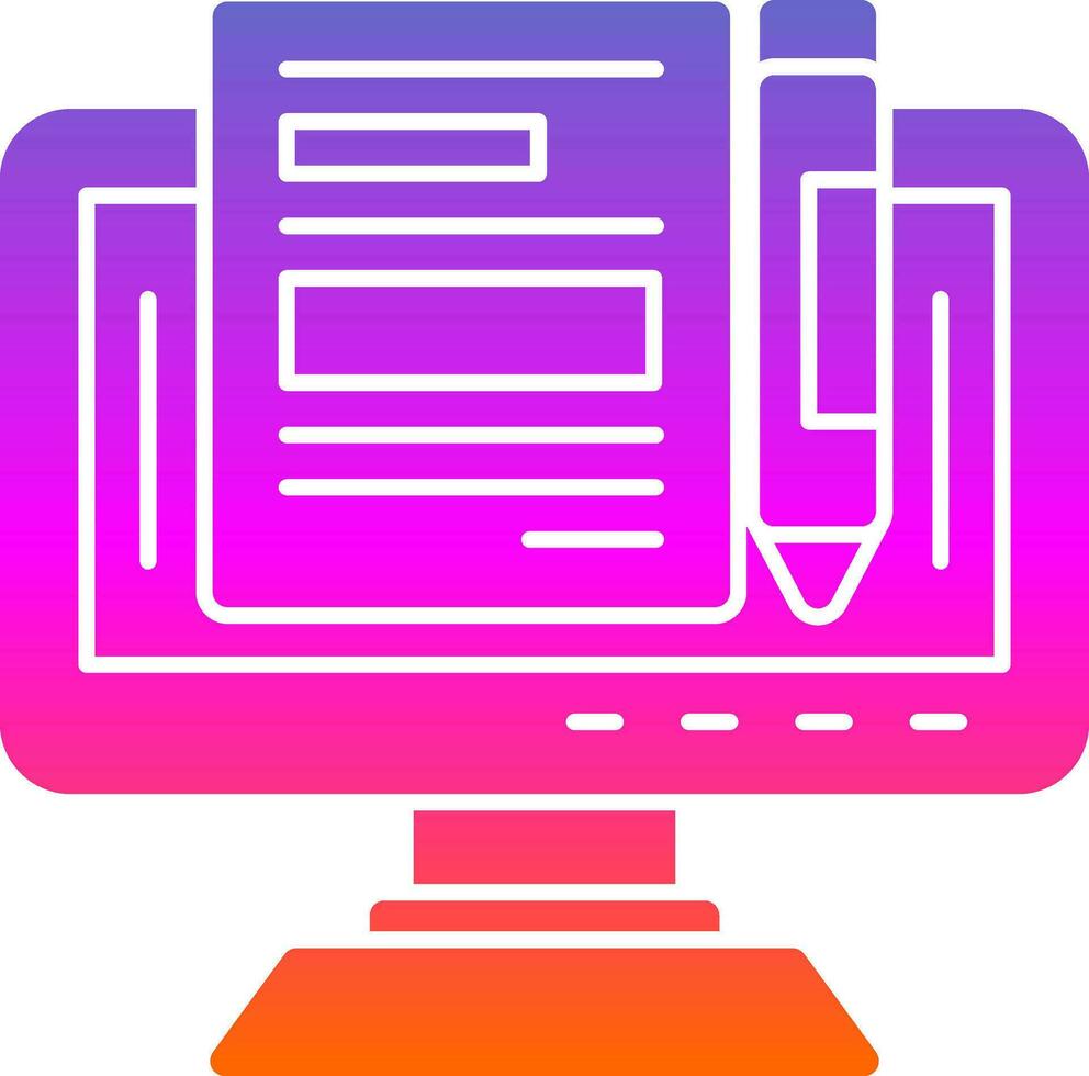 Blogger Vector Icon Design