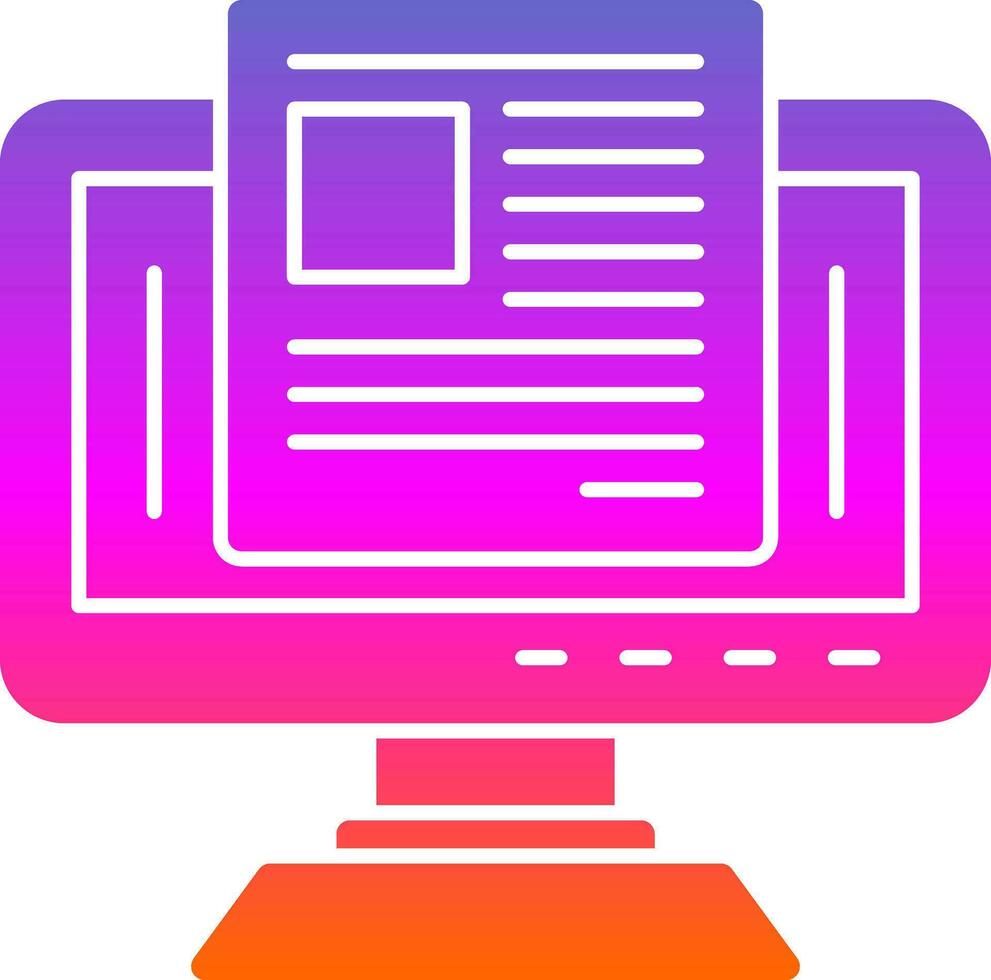 Blogging Vector Icon Design