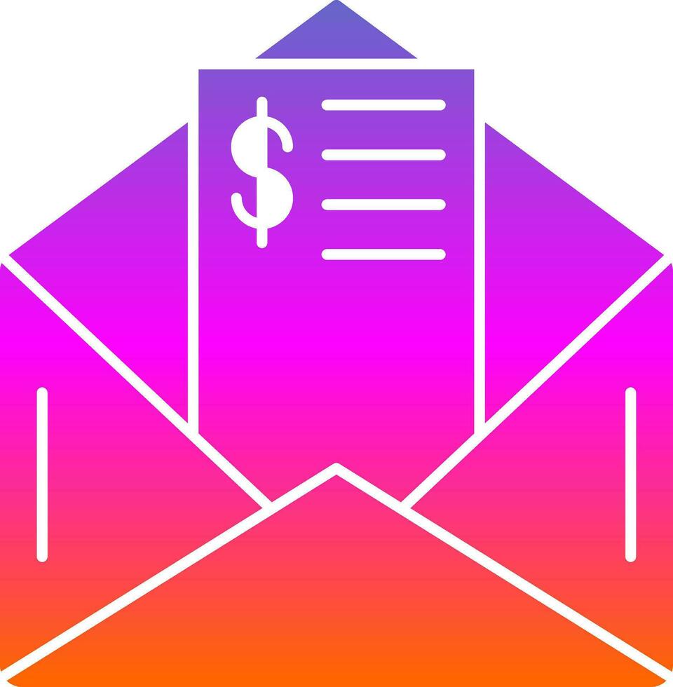 Paycheck Vector Icon Design